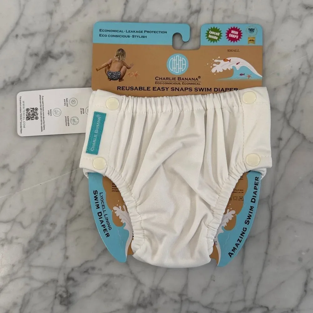 NWT Charlie Banana Swim Diaper Bundle Size Small 10-14 Lb Reusable